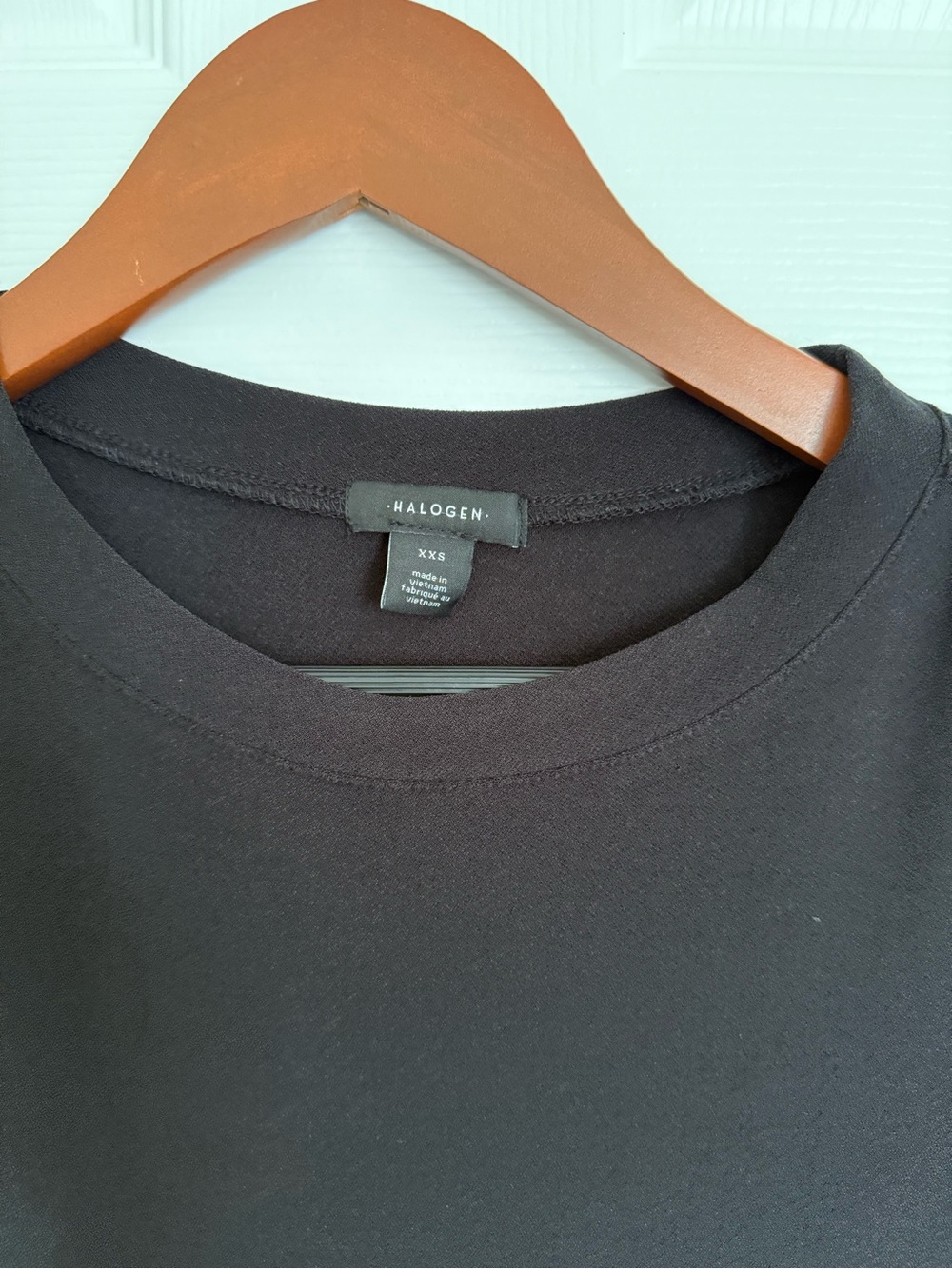 Halogen Black Short Sleeve Crewneck Tee